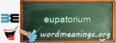 WordMeaning blackboard for eupatorium